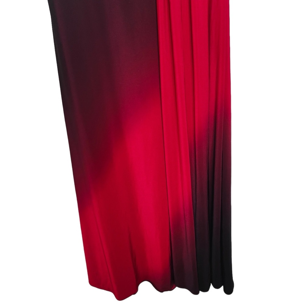 Vintage Happy Joe’s Size Small Black Red Ombré Maxi Evening Formal Gown Dress - Picture 5 of 10